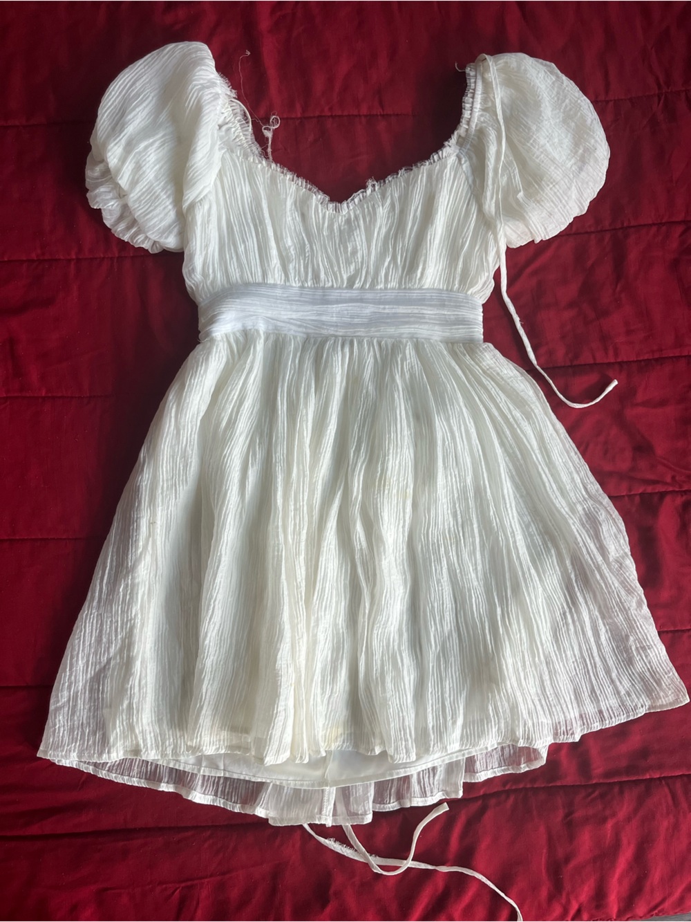 White Baby Doll Style Dress